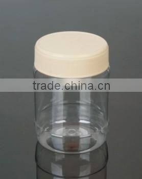 Transparent with Screw cap Plastic PET Powder Bottle
