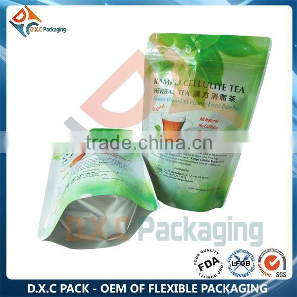 Resealable Zipper Aluminum Foil Food Supplement Poly Bag