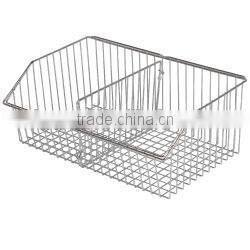 Sliding baskets shelving unit standard kit on feet (no castors) - 460mm x 1220mm x 1590mm (DxWxH) with 8 sliding baskets