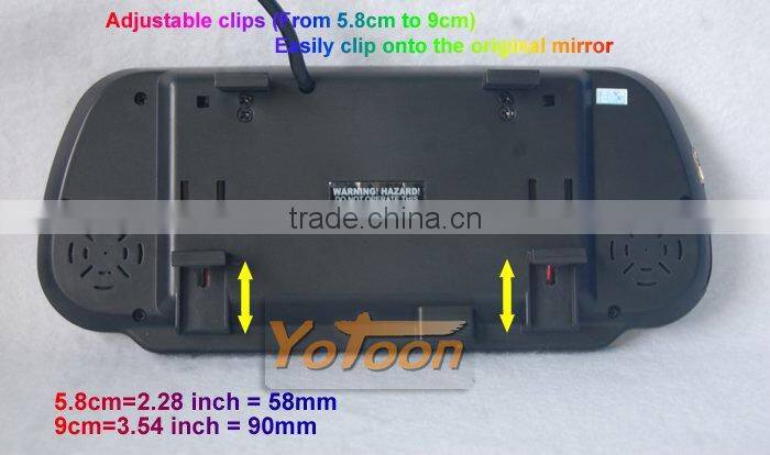 car rearview monitor with mp5