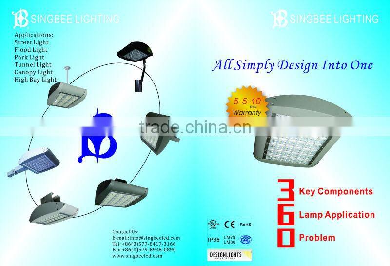 Photocell Sensor 5years Warranty LM79 LED Street Light 200w UL cUL DLC