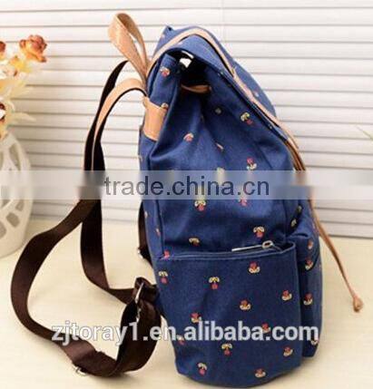China new style lovely girls school backpack bag