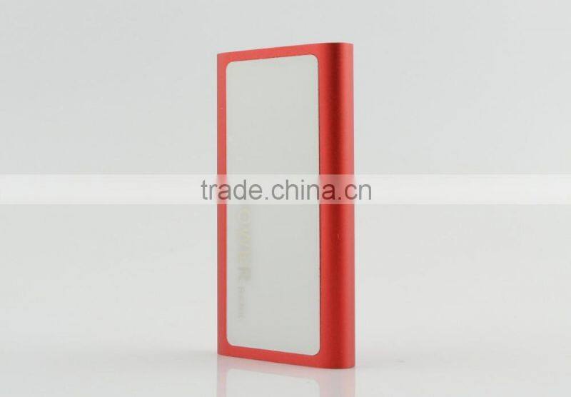 mini metal slim power bank with company logo print service best price on Alibaba golden supplier
