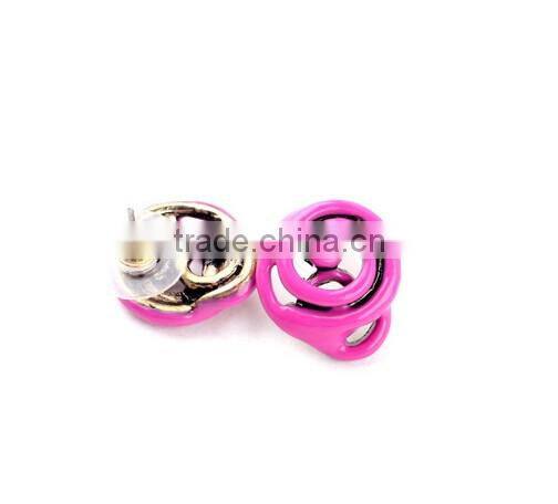 New design elegant enamel stud earring funky earrings for girls/