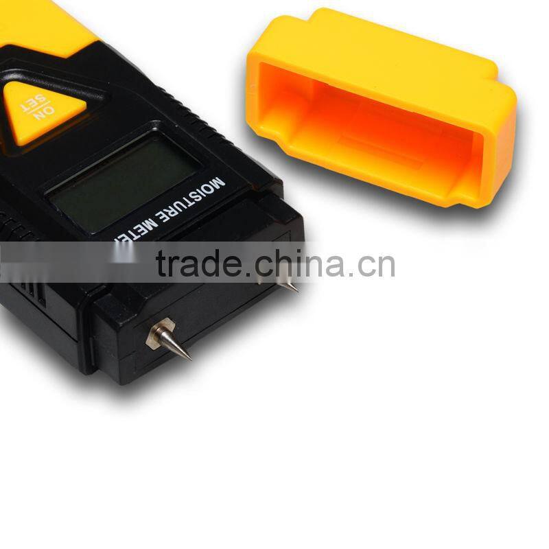 3-in-1 Wood Building Material Thermometer Timber Concrete 2 Pin Moisture Meter