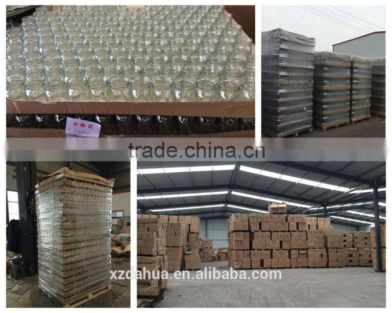 High quality flat wine bottles glass bottles screw lid DH544