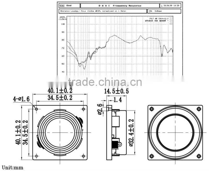 40mm plastic micro wireless speaker