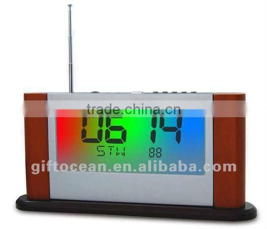 colorful cube digitals alarm clock with calendar