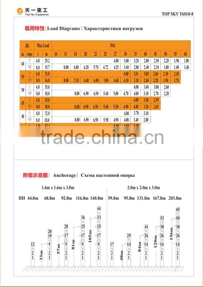 Professional tower crane manufature