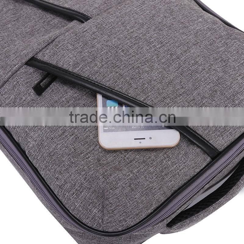 2016 Factory wholesale OEM canvas shoulder bag backpack combination schoolbag for men and college boy