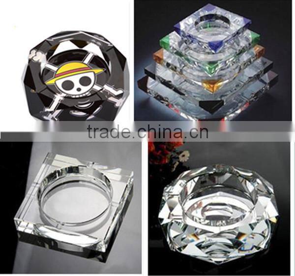 new design engraved crystal ashtray