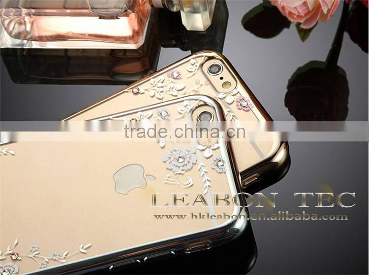 newUltra-thin for iphone 6 clear case 4.7 inch transparent 5.5 inch TPU cell phone case electroplating cheap TPU for Iphone 6/6s