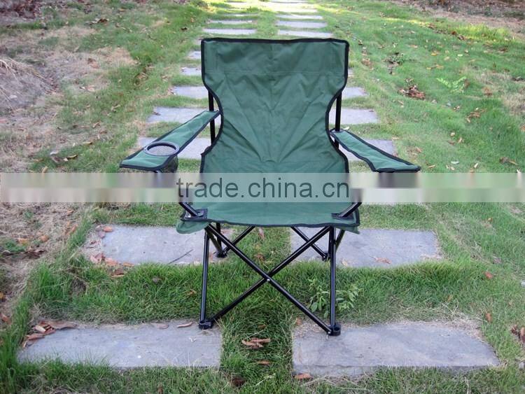 Portable folding 600 D PVC/PE Oxford Nylon Outdoor camping picnic beach foldable chair with carry bag on arm