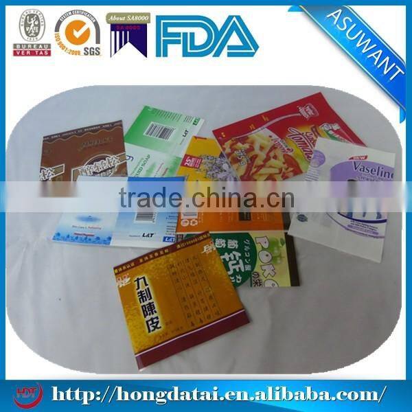 FDA certificated customized high quality pvc shrink labels