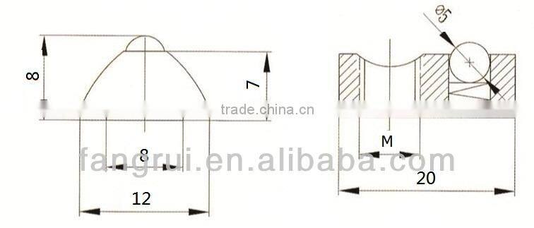 spring nuts, spring nuts with loaded ball, slot 8 spring nuts