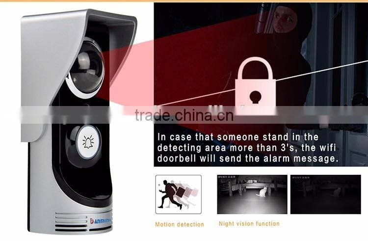 Full Duplex Audio Video Door Phone Door Bell Monitoring Outdoor Bell Wireless Smart IP doorbell