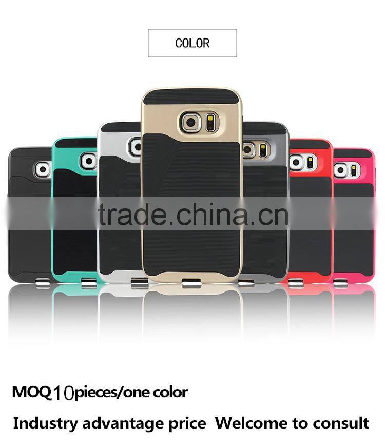 New Design Armor Case For Samsung Galaxy S6 Edge,Fashion 2 in 1 Armor mobile cell phone case for iphone 6