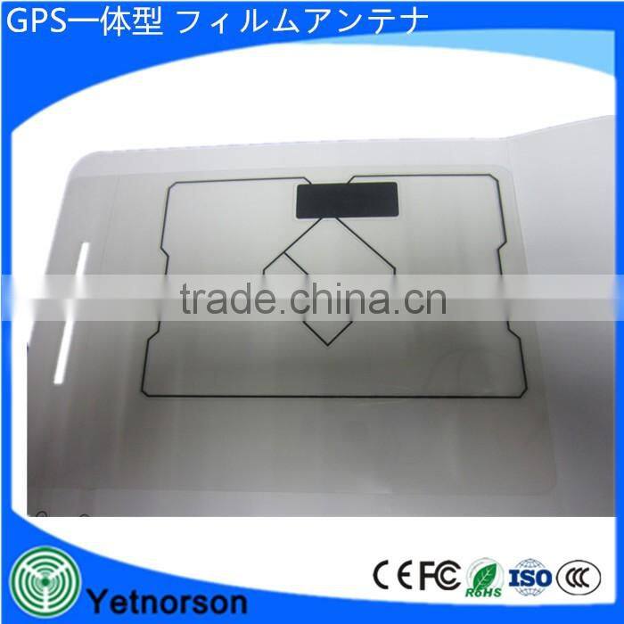 Yetnorson gps film antenna isdb film antenna SMA MALE/GT13/GT16 connector for Window hot selling in Japan