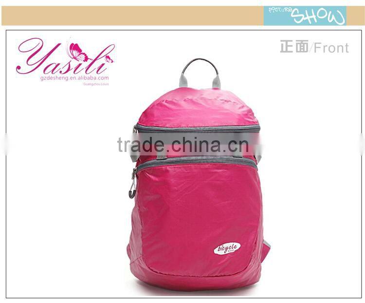 2014 high quality outdoor Nylon bag folding as square pocket