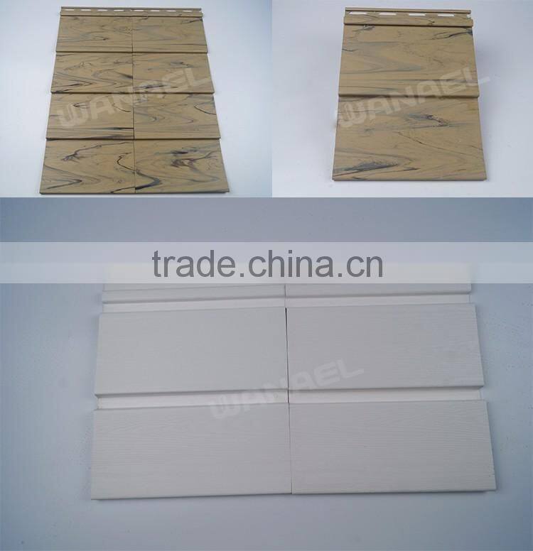 Composite exterior plastic PVC lumber wall siding