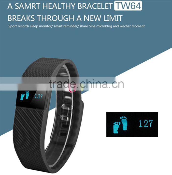 Hot Sale Bluetooth Wristband Fitness Health Smart Bracelet Watch Black