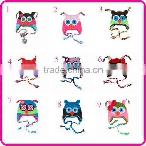 winter crochet pattern handmade baby beanie owl animal knitted hat