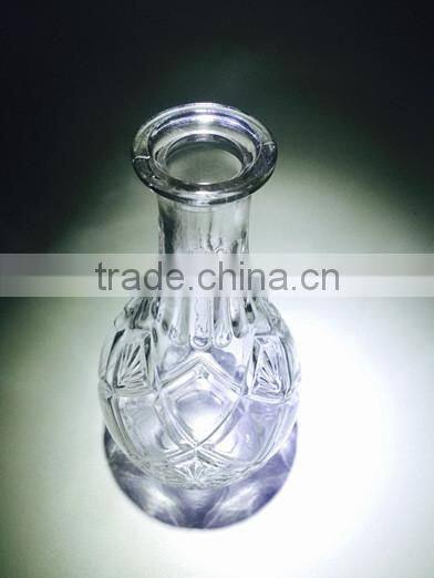 new product customized design eco-friendly decorative fancy water vodka glass bottle