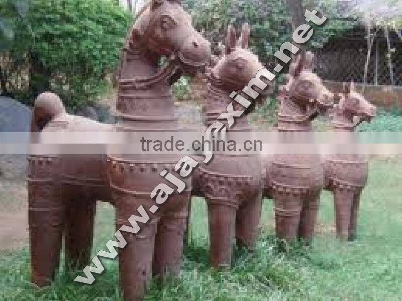 Clay Garden Decorative Horse