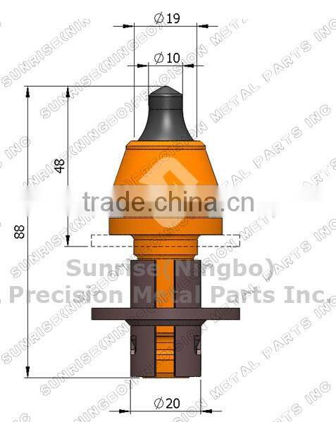 RZ25 Conical milling tools kennametal pick road planer tooth road planing teeth for asphalt milling