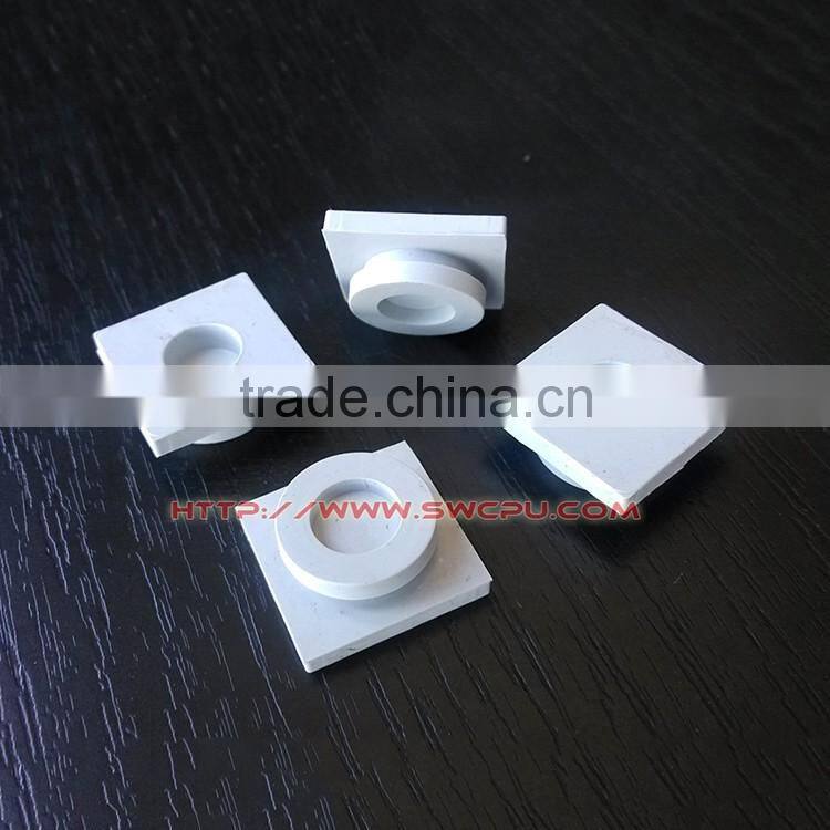 Injection mould custom made white square rubber end caps