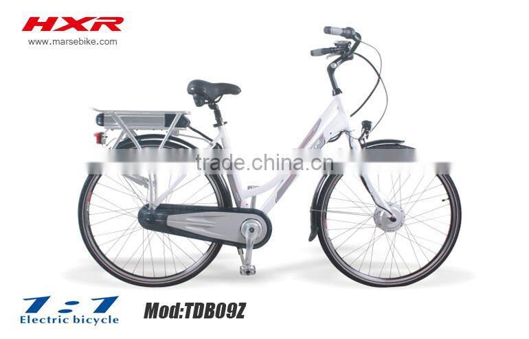 City Electric Bike with step through frame for lady