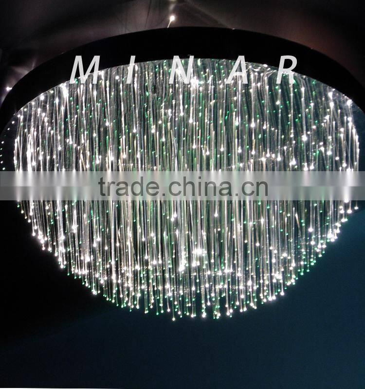 0.75mm plastic side glow spot fiber optic cable for decoration light