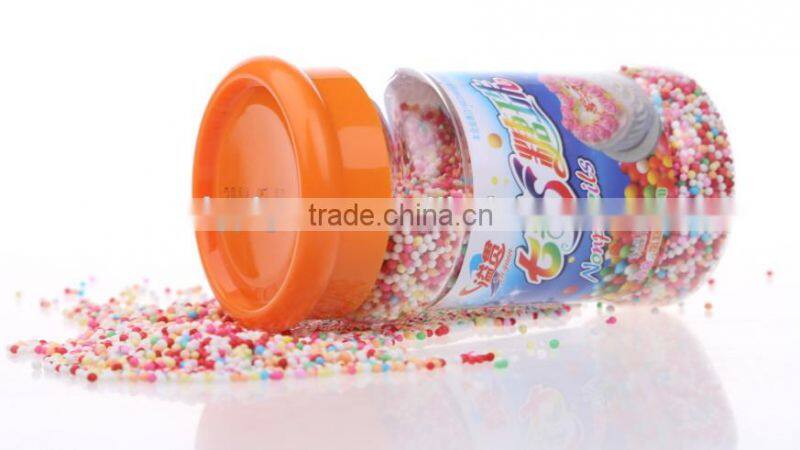 Edible colorful non-pareils