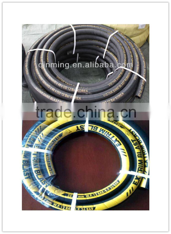 9mm thickness ID 38mm rubber sand blasting hose