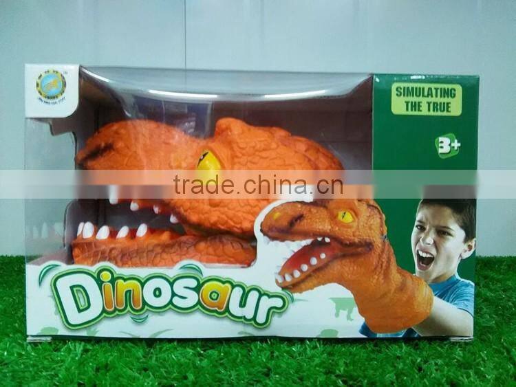 DW2401678 Kids dino PVC dinosaur puppet animal hand puppet
