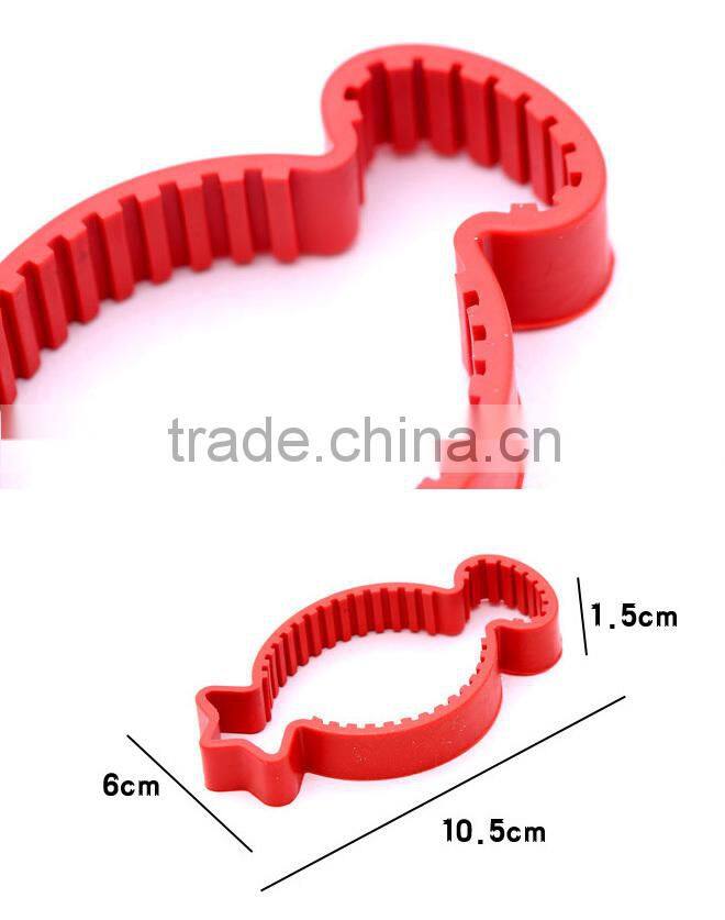 Fashionable cute shape soft silicone bottle opener jar opener with high quality
