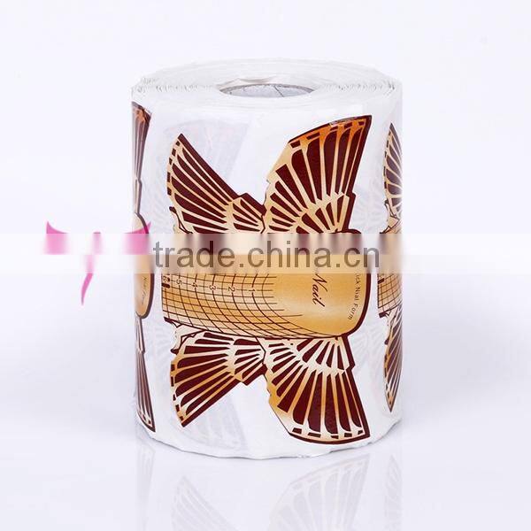 New arrival bird design nail art form roll 500pcs