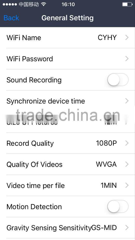 manufacture price 1080P HD WIFI CAR DVR Night Vision Vehicle Camera Recorder for benz car