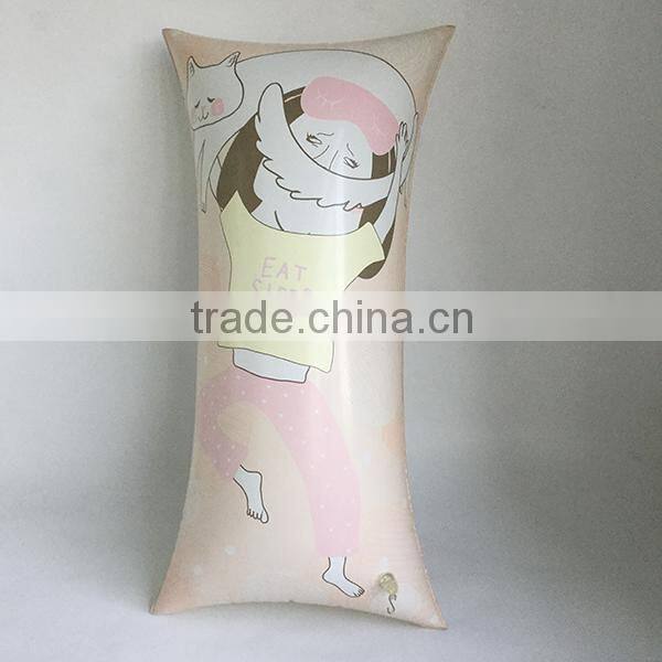 custom design hug pillow waterproof big rectangular inflatable pillow for hugging