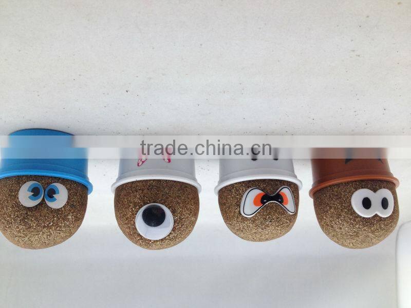 Novelty Fun Kids Plants doll grass head doll