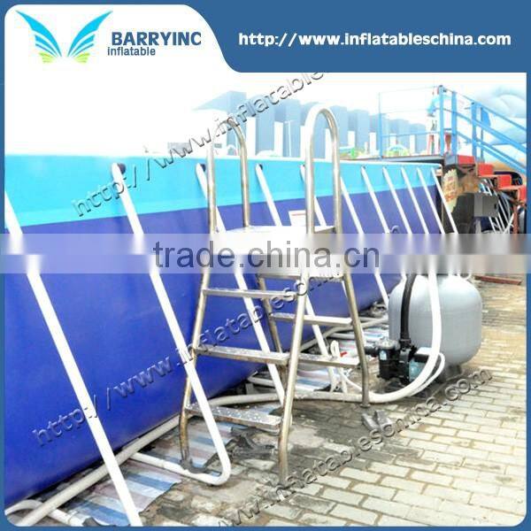 Professional mobile swim pool steel frame pool