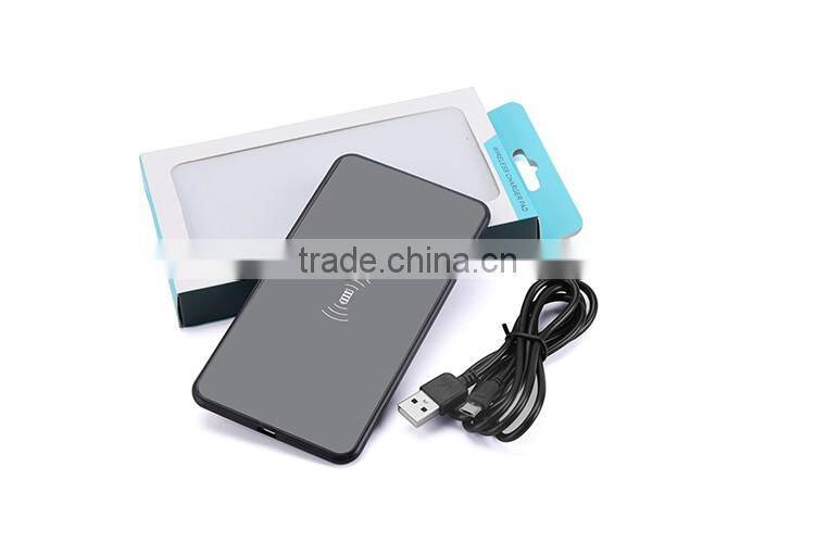 2016 new high efficiency universal qi standard fast wireless phone charger pad for Samsung S7/S7 edge