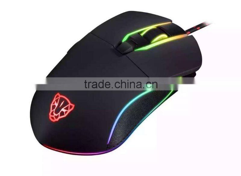 6d Led game mouse 6 Buttons Professional Gaming Optical Mouse RGB glow LED mouse