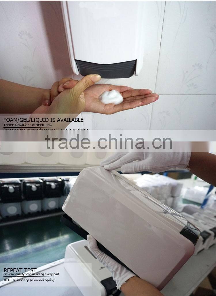 Liquid soap dispenser plastic wall mounted hand sanitizer dispenser for toilet