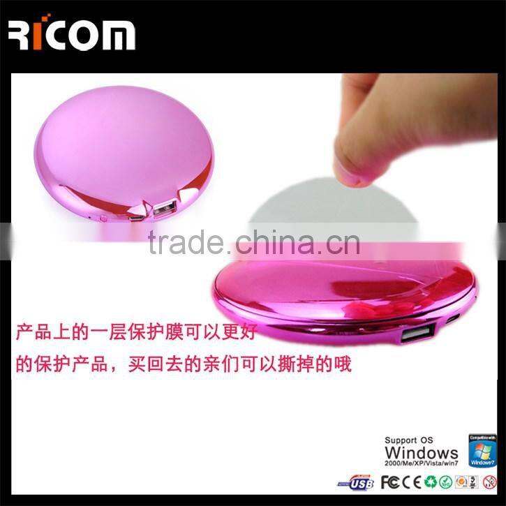 2015 New Items Ultra-thin battery charger lady gifts power bank mirror power bank