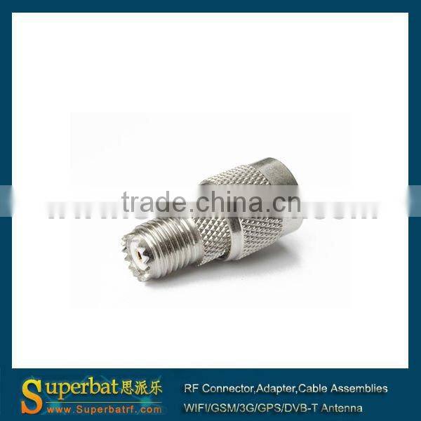 Mini-UHF-TNC adapter Mini-UHF Jack to TNC Plug straight coaxial splitter