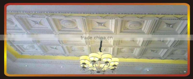 China polyurethane pu foam square medallions for ceiling decoration/3D ceiling medallions mould with factory price