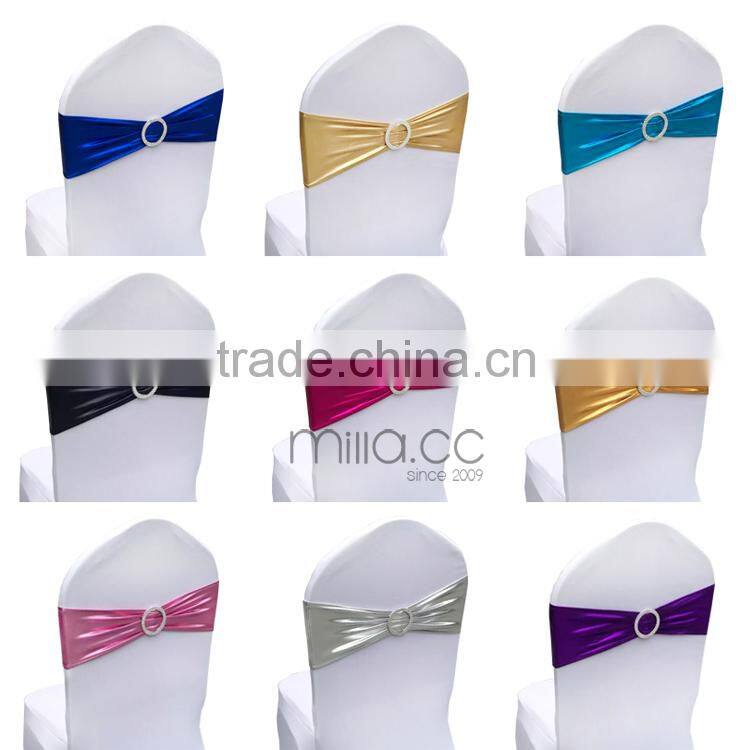 Spandex chair band with buckle spandex chair sash for chair cover