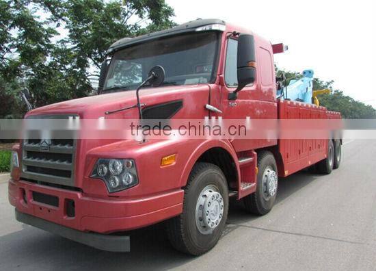 2014 New Product SINOTRUK HOWO chassis 8*4,20 ton integrated recovery vehicle tow truck for sale