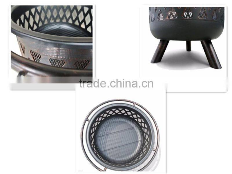 Antique High Quality Round Fire Pit Patio Garden Fireplace